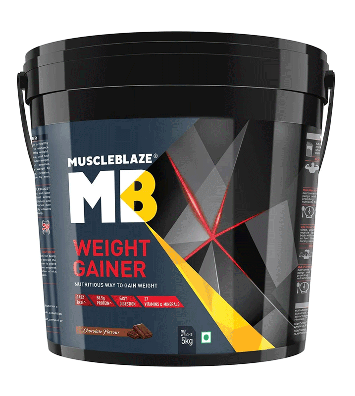 MuscleBlaze Weight Gainer with Digezyme, 11 lb, Chocolate