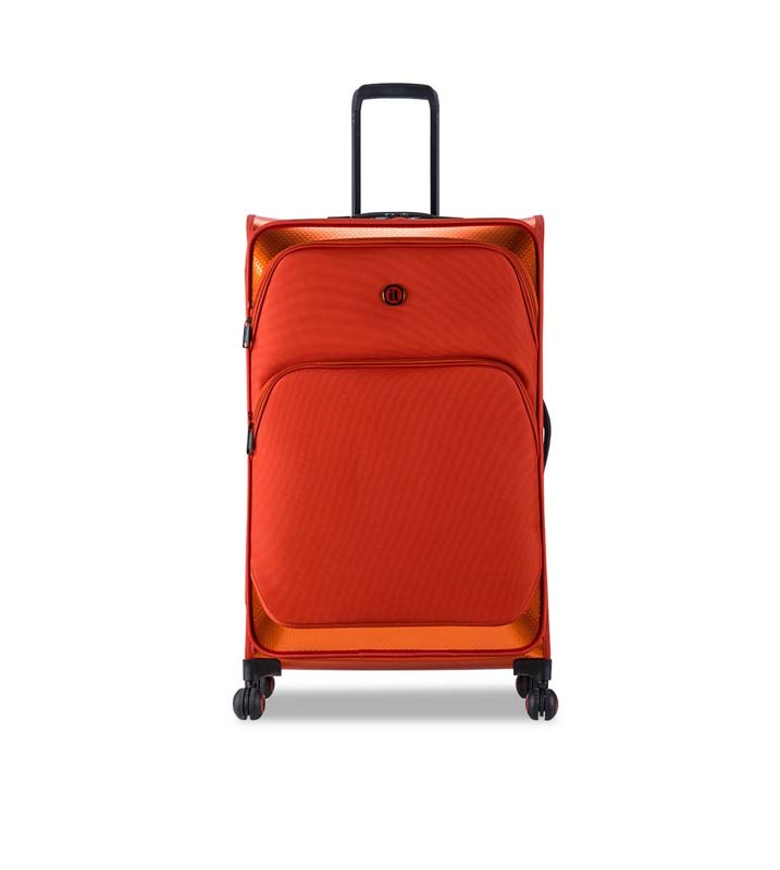 IT luggage Red Solid Soft-Sided Large Hybrifusion Trolley Suitcase