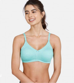 Zivame Essentials Double Layered Non-Wired Full Coverage T-Shirt Bra - Florida Key