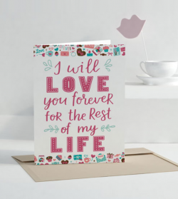 Love You Forever Personalized Greeting Card