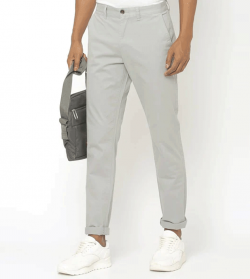 NETPLAY Mid-Rise Flat-Front Trousers