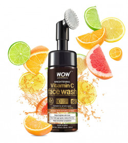 Vitamin C Face Wash with Built-In Foaming Face Brush