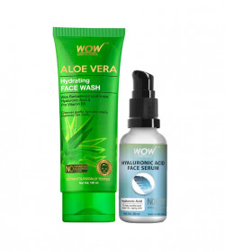 Aloe Vera Face Wash + Hyaluronic Acid Moisturising Face Serum