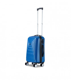 IT luggage Unisex Blue Solid Hard-Sided Cabin Trolley Bag